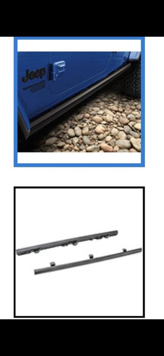 Скални релси , стоманени протектори за праговете от Wrangler
