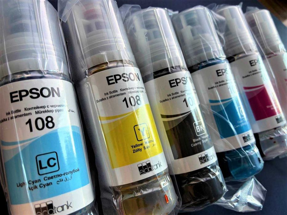 Оригинальные чернила Epson 108 — полный комплект / поштучно