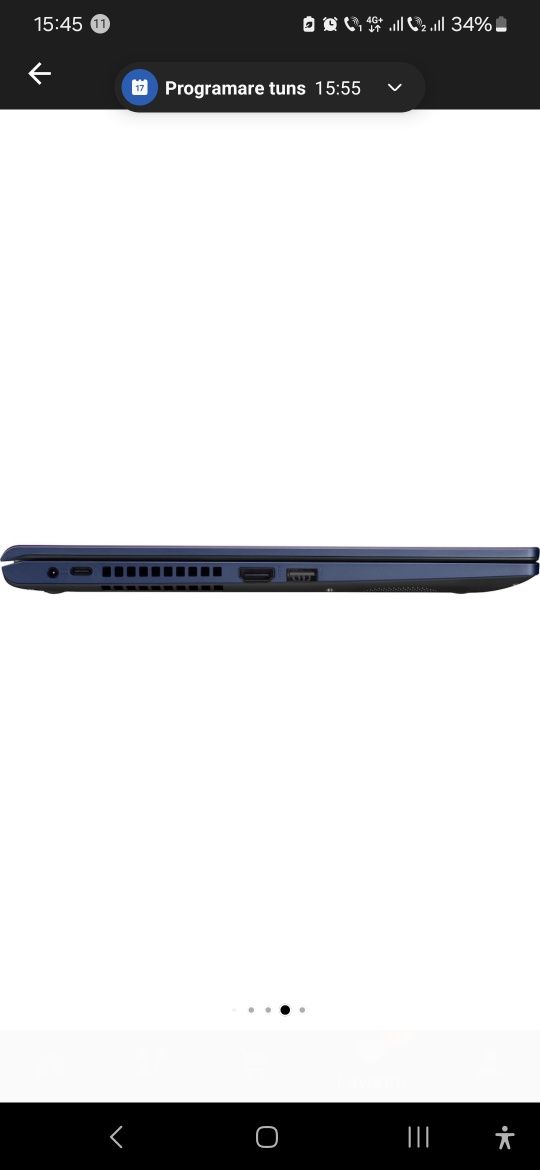 Laptop ASUS X515EA cu procesor Intel® Core™ i7-1165G7 cu garanție