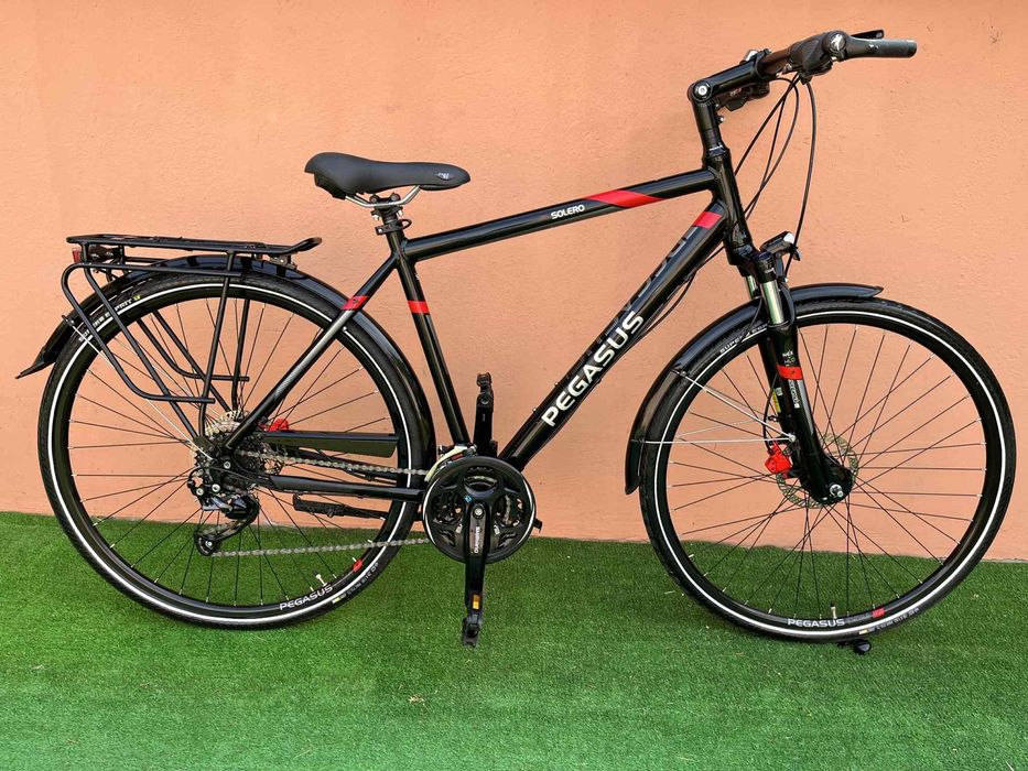 Като Нов Алуминиев Хидравличен Велосипед PEGASUS 28цола 9х3