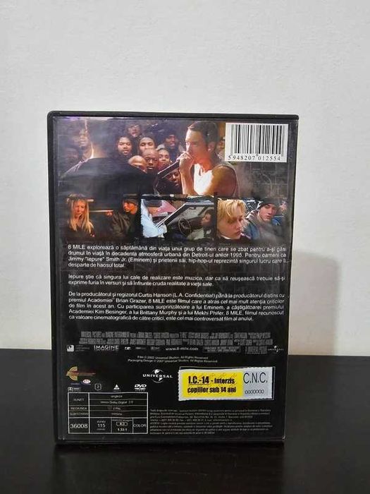DVD 8 Mile - filmul - eminem