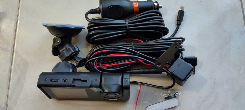 Camera filmare auto cu 3 canale HD 1080P si viziune nocturna