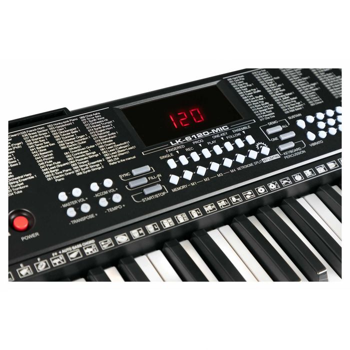 Set orga McGrey LK-6120-MIC clape luminate negru