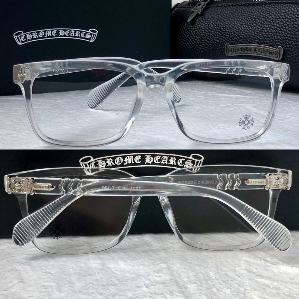 Очила за компютър Диоптрични рамки прозрачни слънчеви chrome hearts