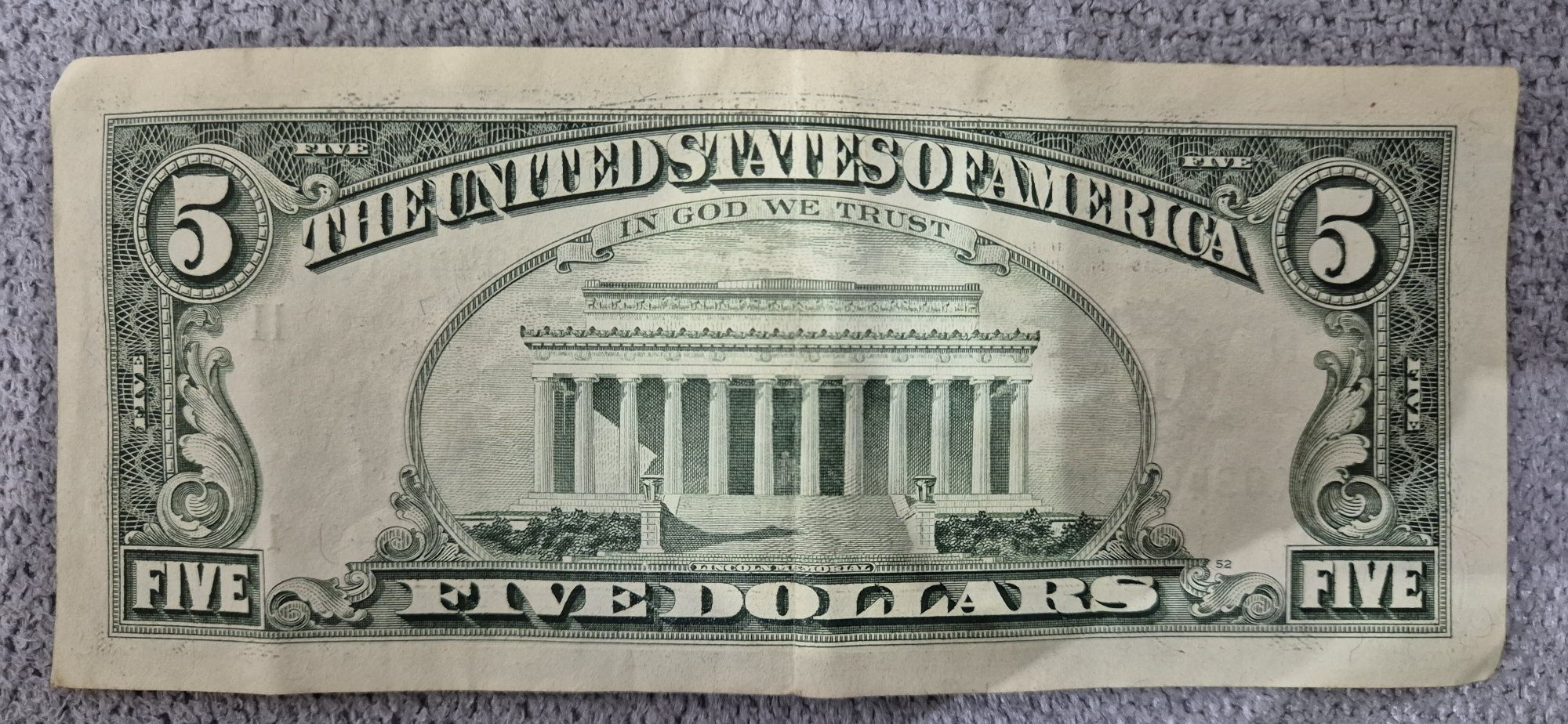Bancnota de 5 dolari, 1988