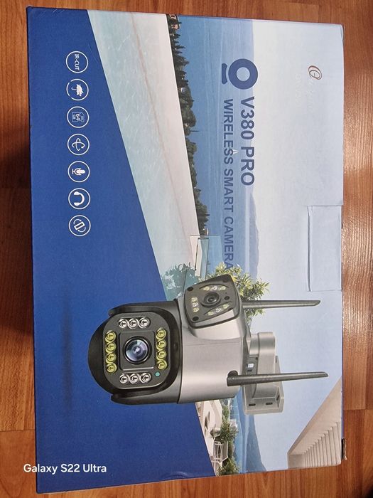 Camera dubla de supraveghere v380 pro noua la cutie