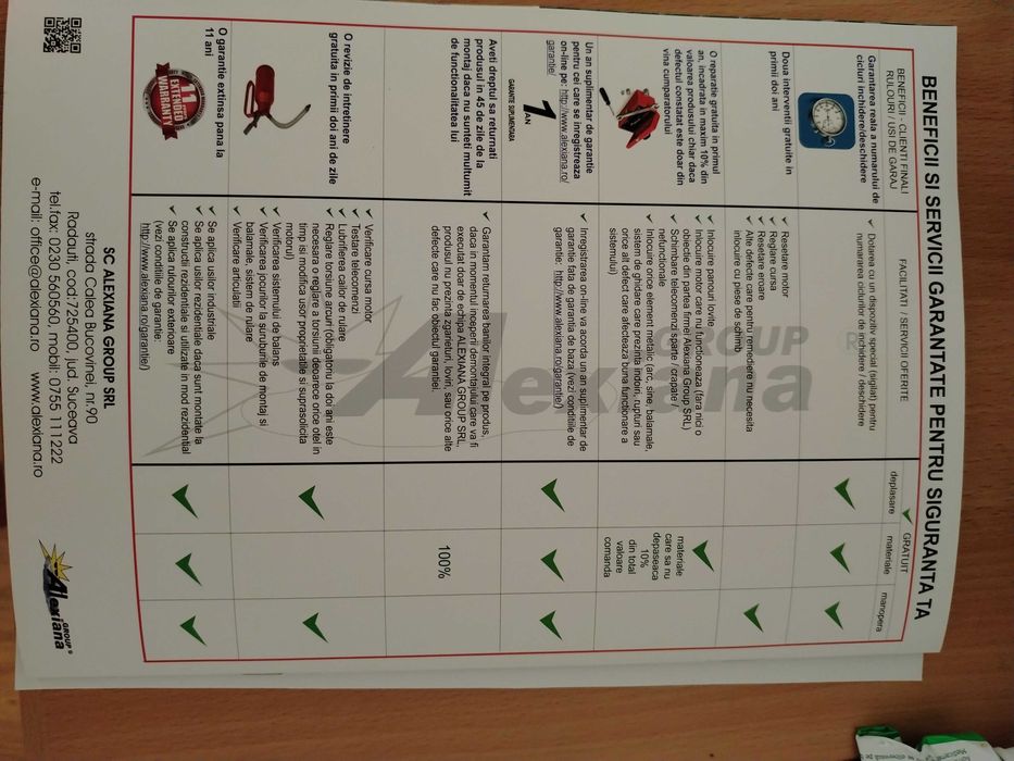 Alexiana Group Usi de garaj,rulouri