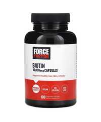 Force factor Biotin 10.000mcg 100 vegetable capsules