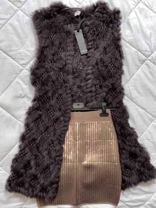 PINKO vestă blanita naturala de la 1800 lei la 1200 lei