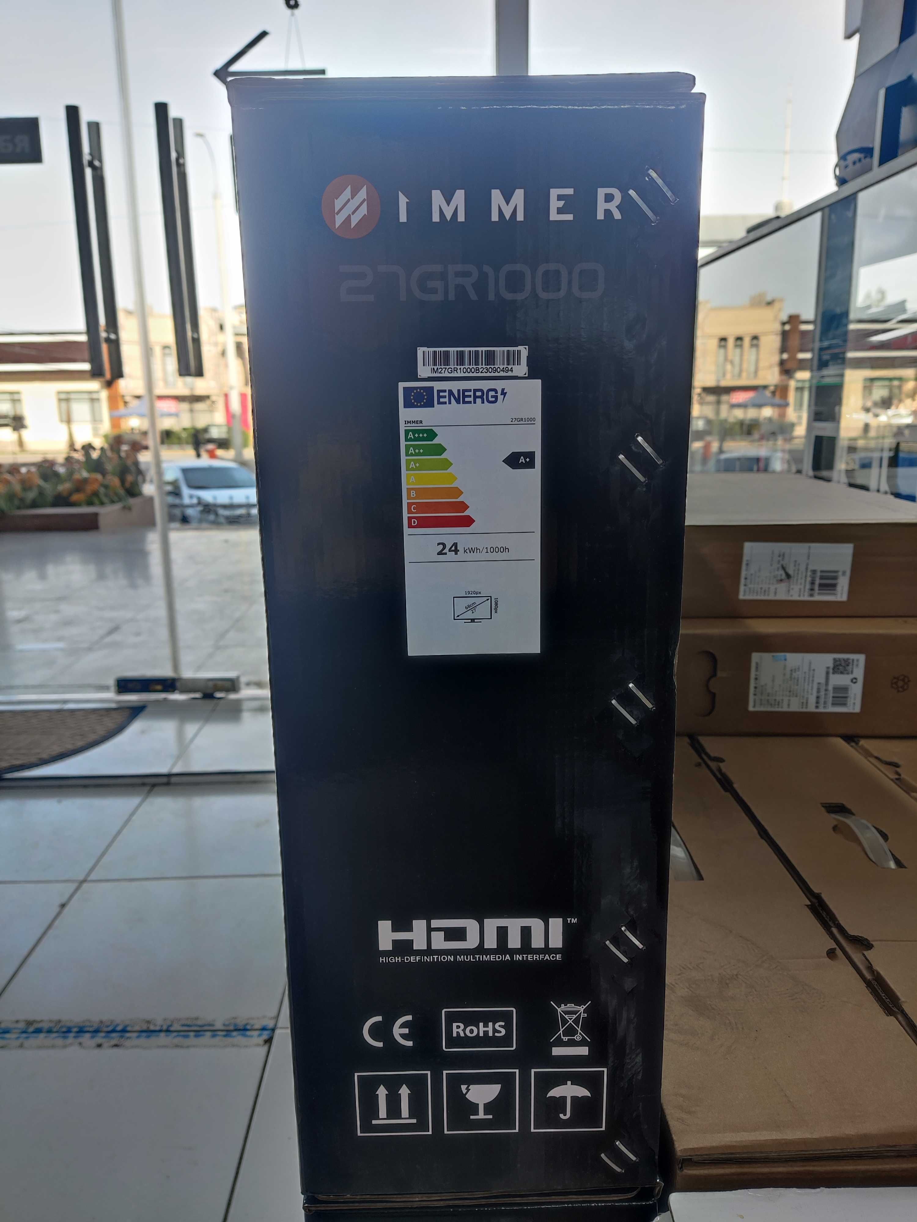 Монитор Immer Curved LED 27GR1000 (HDMI+DP) 165hz, FHD НОВЫЙ