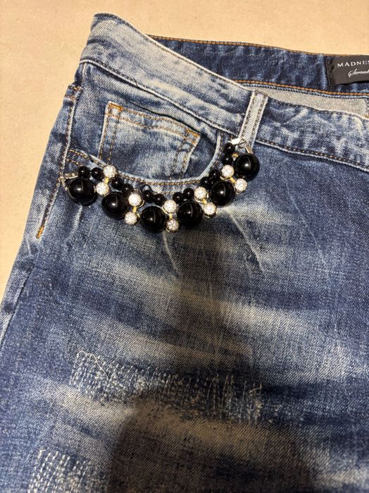 Дамски дънки с перли