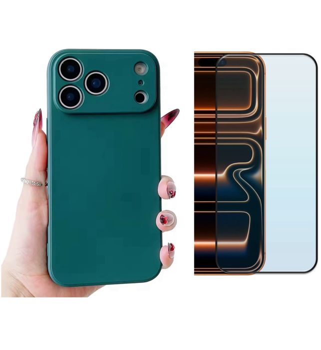 iPHONE 17/PRO/MAX/AIR Husa Softin Catifea + Folie Sticla HD