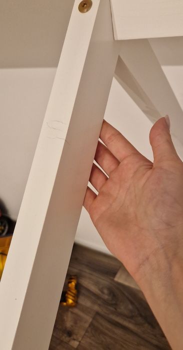 Pat Montessori tip căsuță 200×90, saltea (ca nouă)