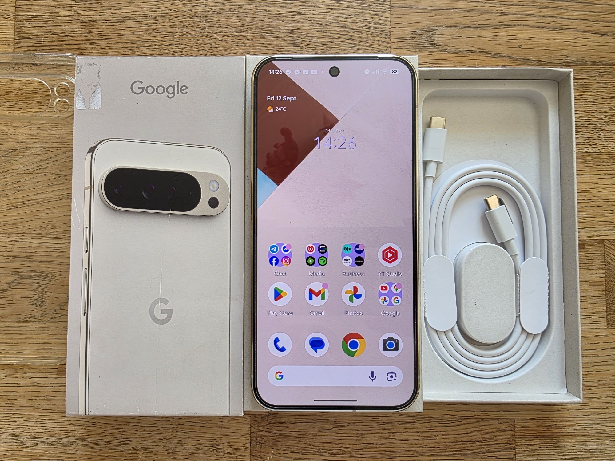 Като Нов Google Pixel 9 Pro XL 16GB RAM 128GB Porcelain