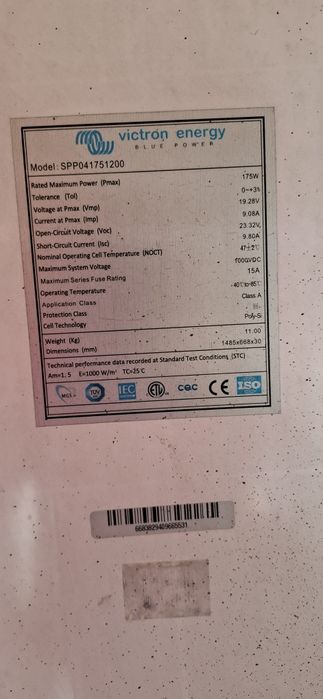 Kit fotovoltaic 250 w Victron