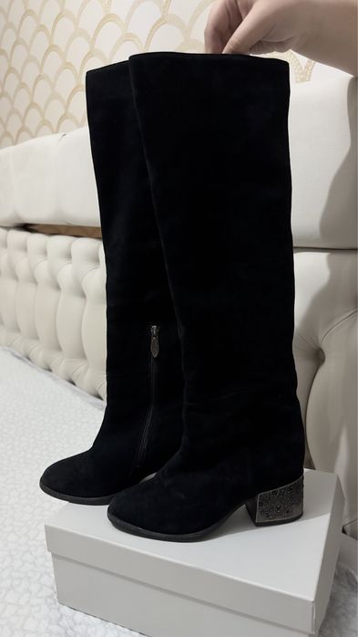 Сапоги женские натуралка замша 37 р