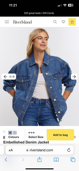 River island Дънково яке! Oversized size S ново