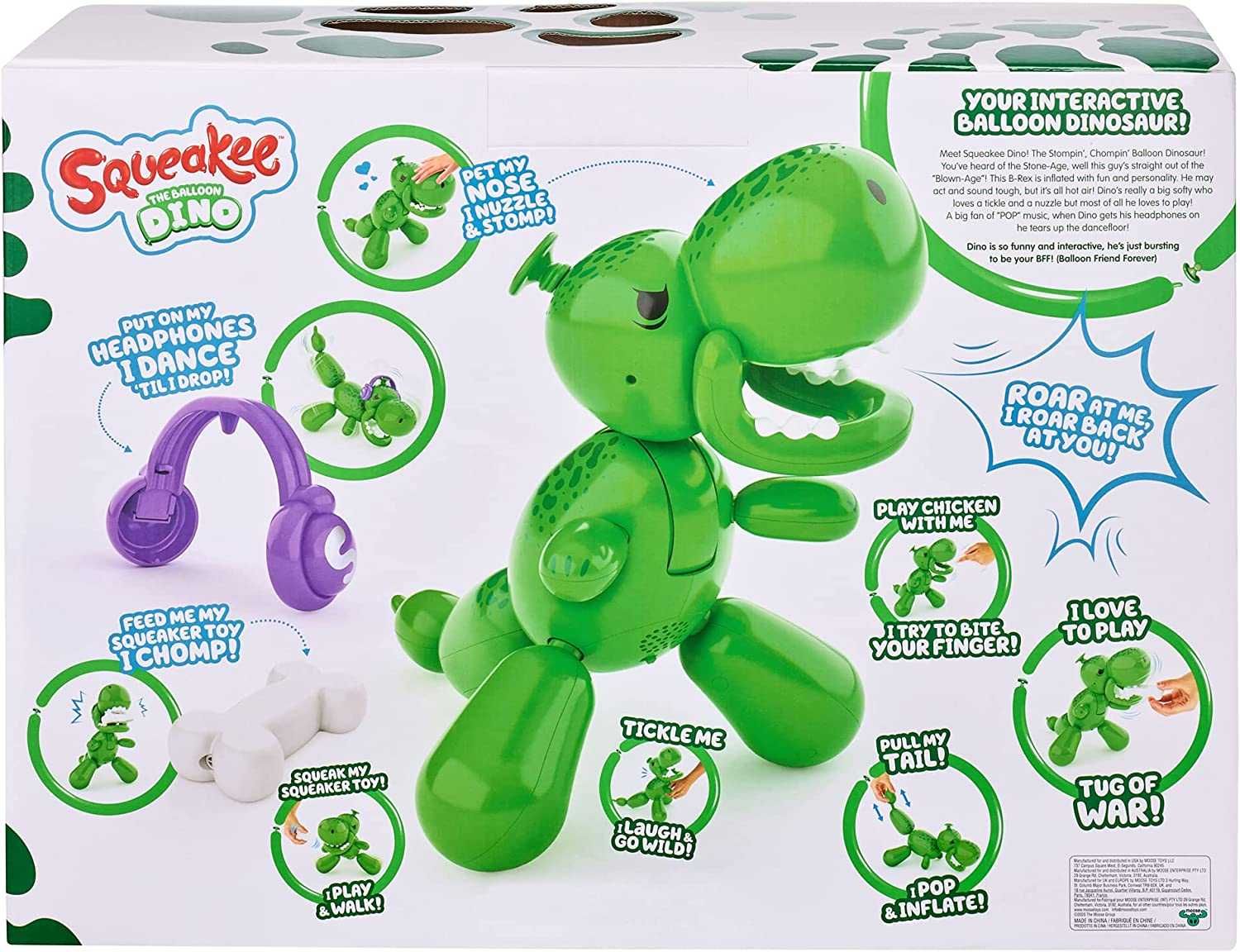Squeakee The Balloon Dino | Интерактивная игрушка-динозавр