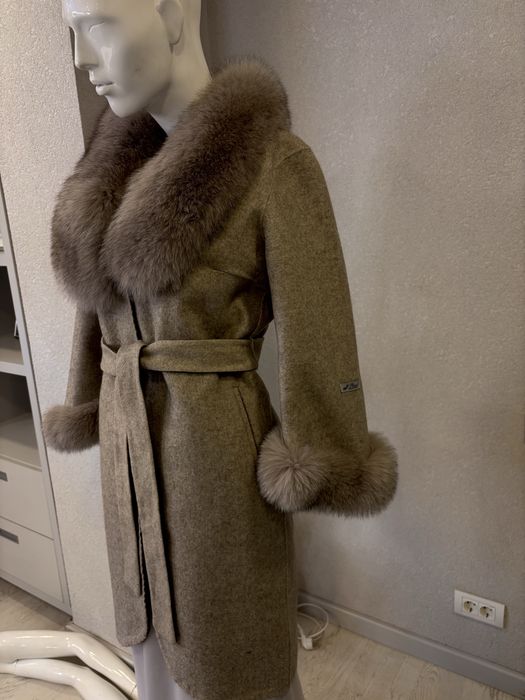 Palton Alpaca cu blana naturala