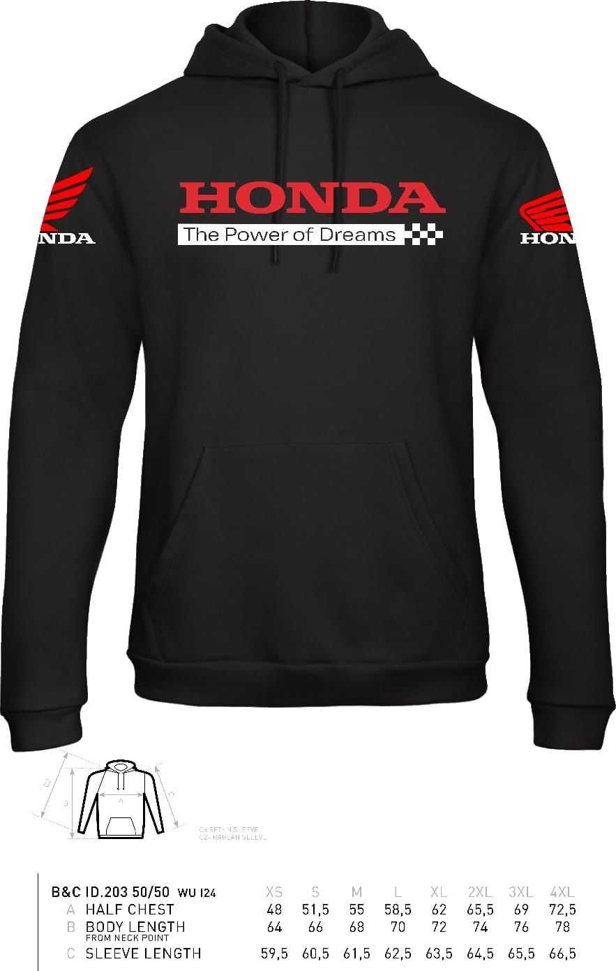 Hanorac unisex HONDA MOTO fan idee cadou