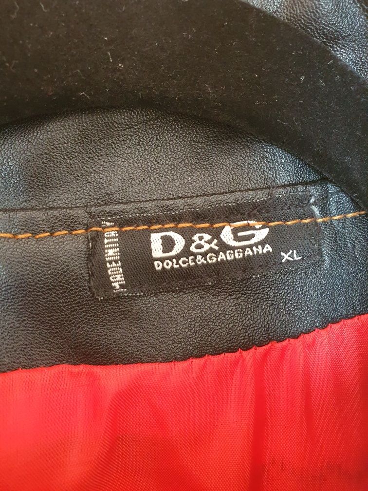 Geaca din piele pentru bărbați Dolce Gabbana