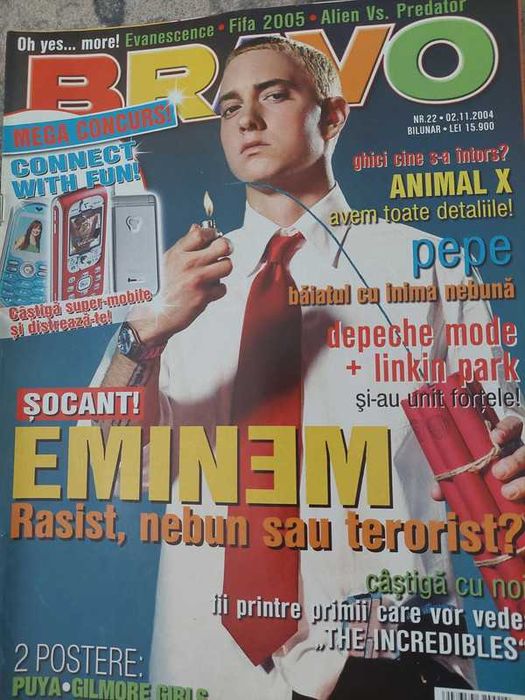 Revista Bravo cu Eminem pe coperta