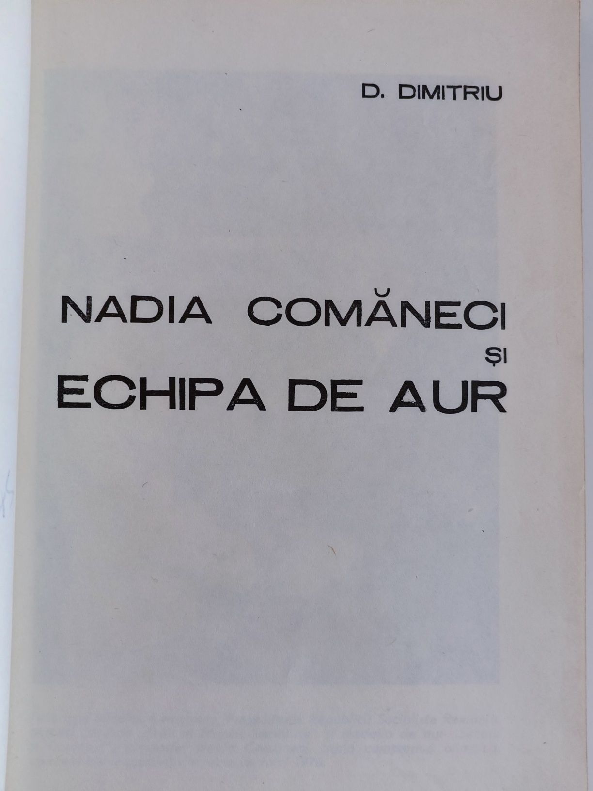 Nadia Comăneci 1978, Echipa de Aur, Carte cu dedicație , autograf