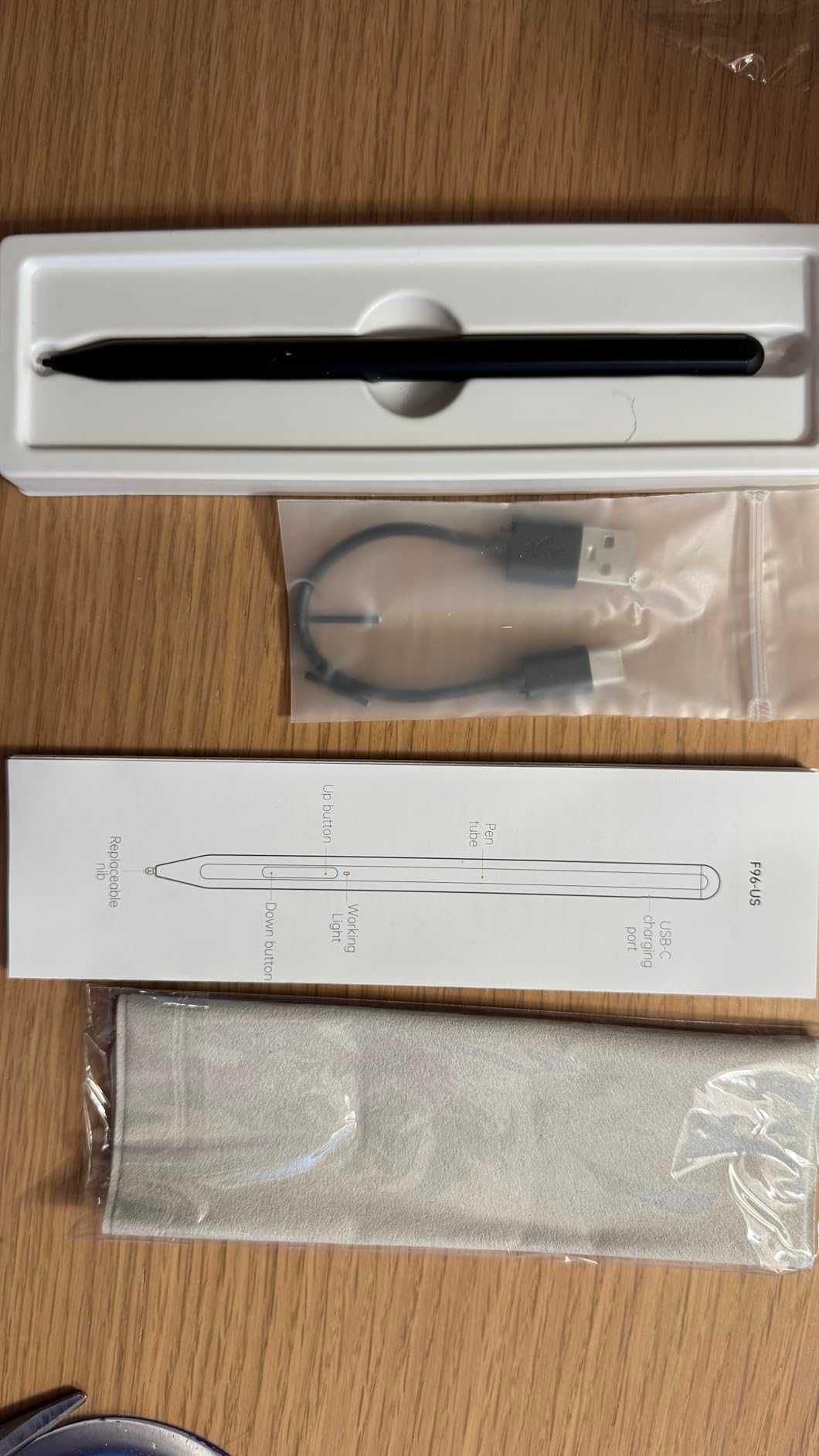 Стилус за iPad 2018-2025, Milikilo стилус за Microsoft Surface, черен