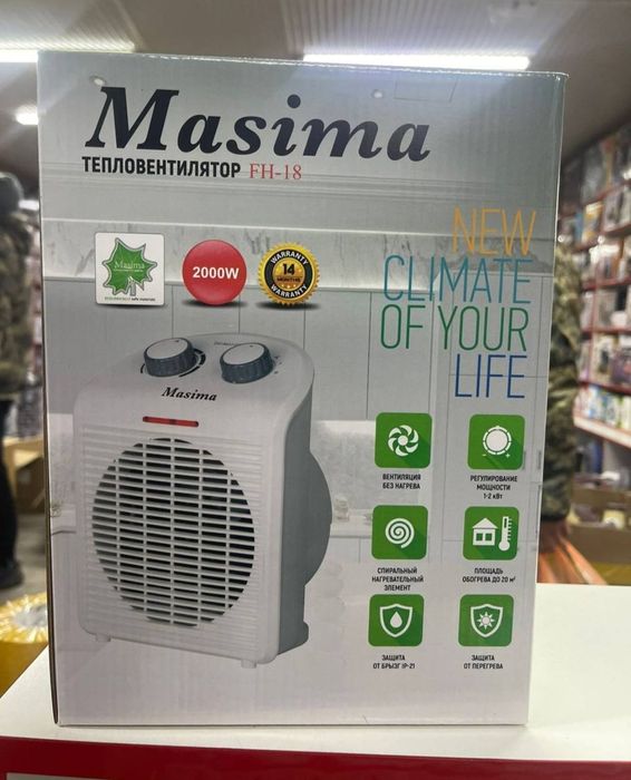Обогреватель, Тепловентилятор Masima FH-18