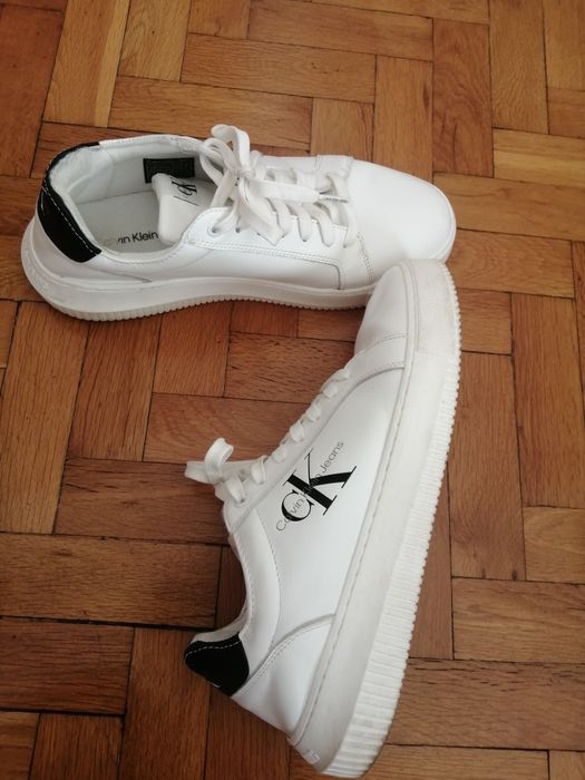 Обувки естествена кожа Calvin Klein