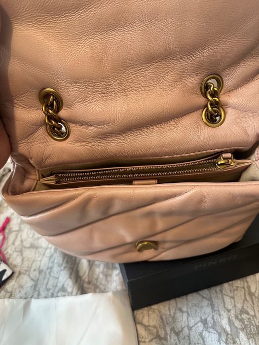 Чанта Pinko естествена кожа