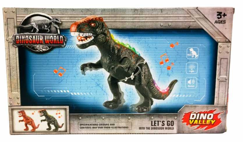 Ходещ Динозавър със светлини и звук 38см