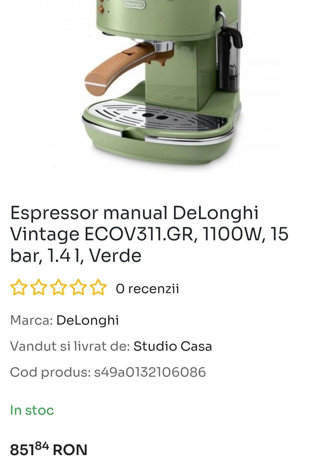 Espressor manual DE LONGHI ICONA Vintage