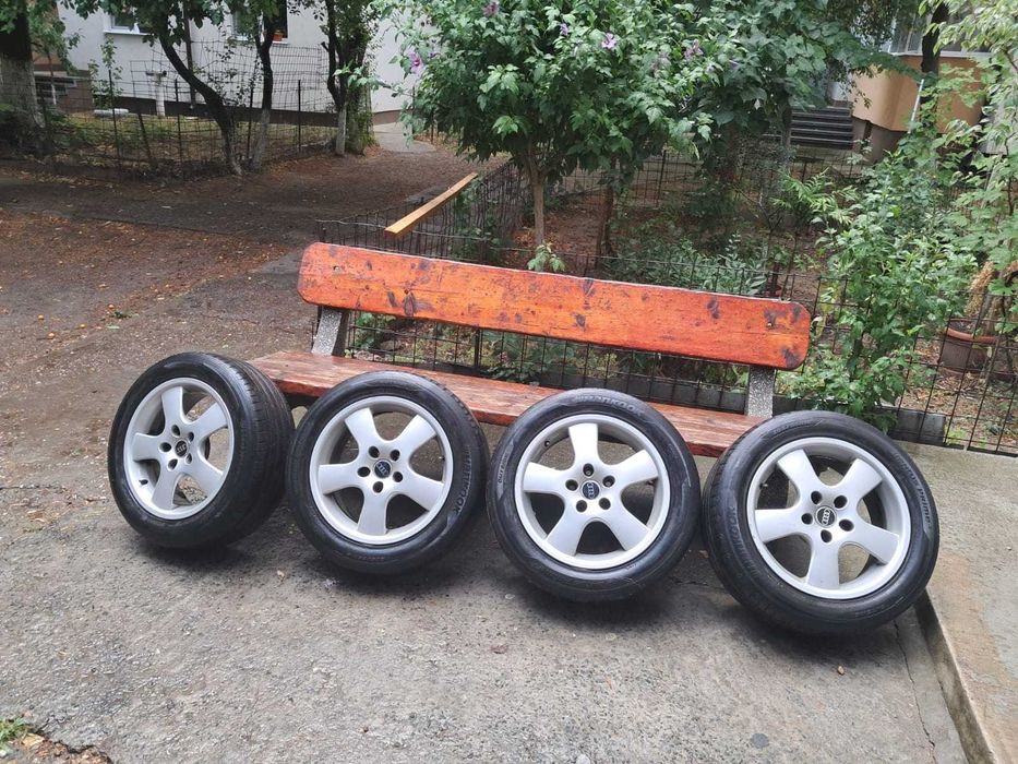 Set 4 jante originale Audi 16” cu anvelope vara Hankook 205/55 R16