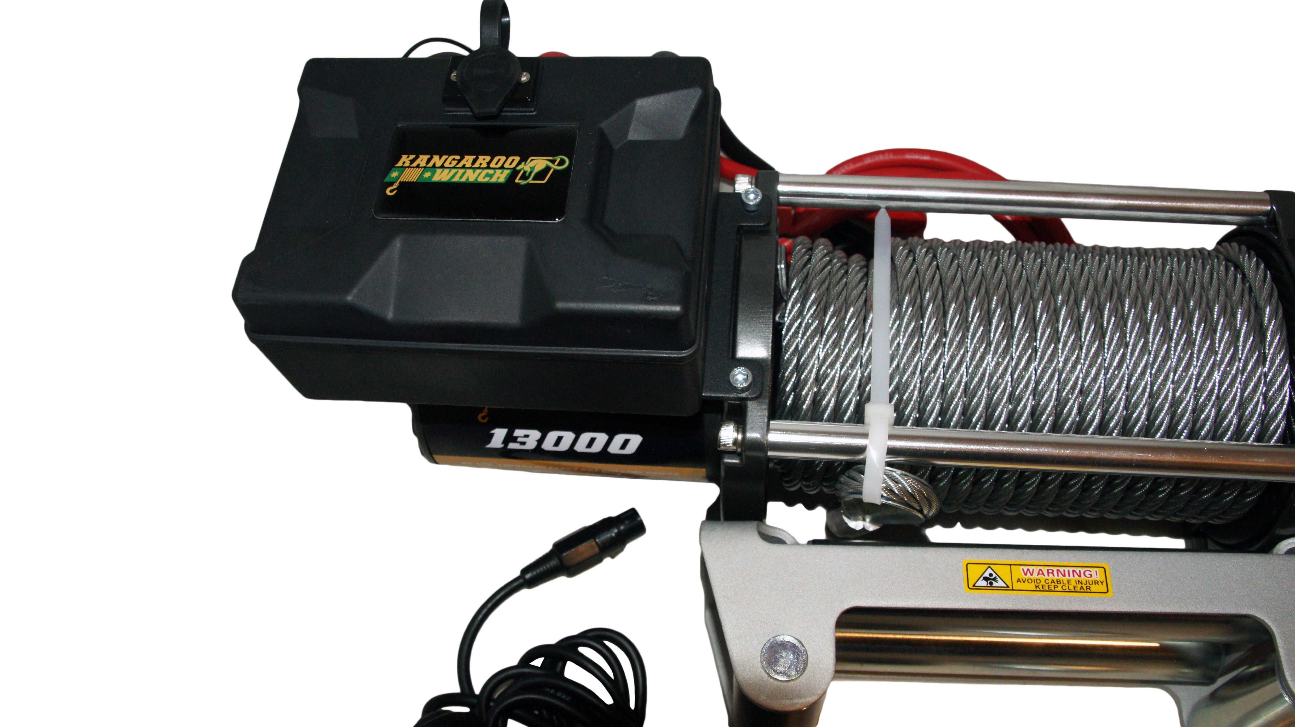 Лебедка KangarooWinch K13000 12V (PowerWinch) за пътна помощ (джип)