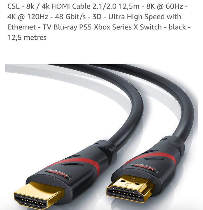 Cablu HDMI UHD 4k 12.5 Metri