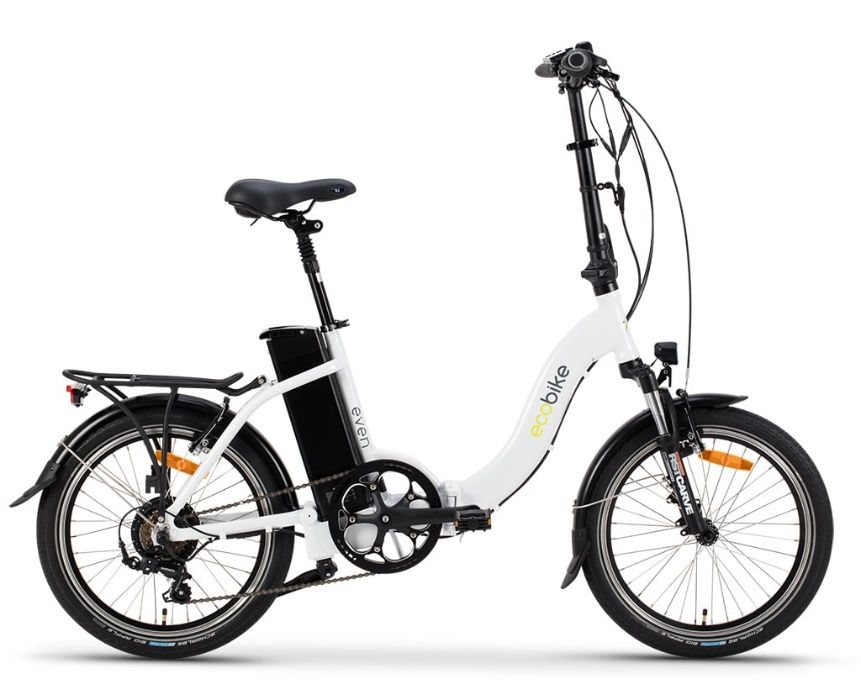 Сгъваемо електрическо колело EcoBike Even - бяло