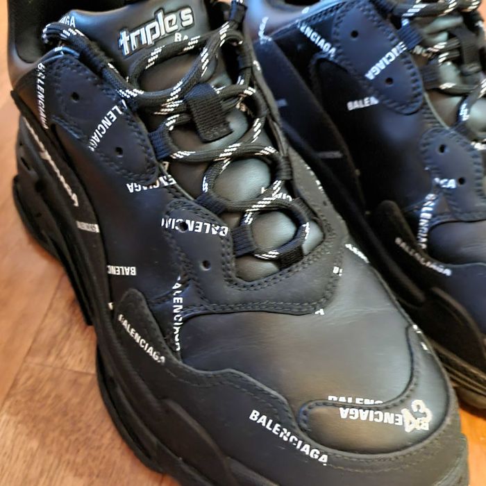Balenciaga Triple S Black - Оригинални - Размер 43 - Отлично състояние