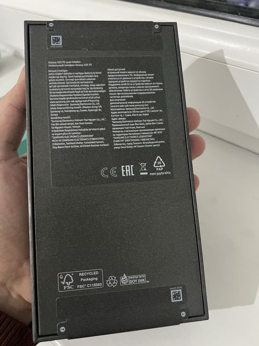 Samsung s25 fe 8/128 янги