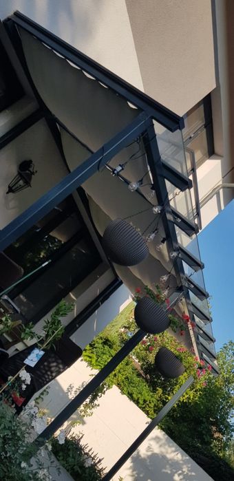 Pergole terase sere sticla aluminiu fier