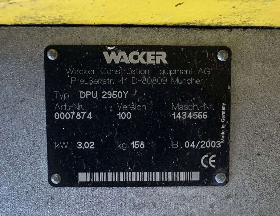 Дизелова трамбовка виброплоча Wacker