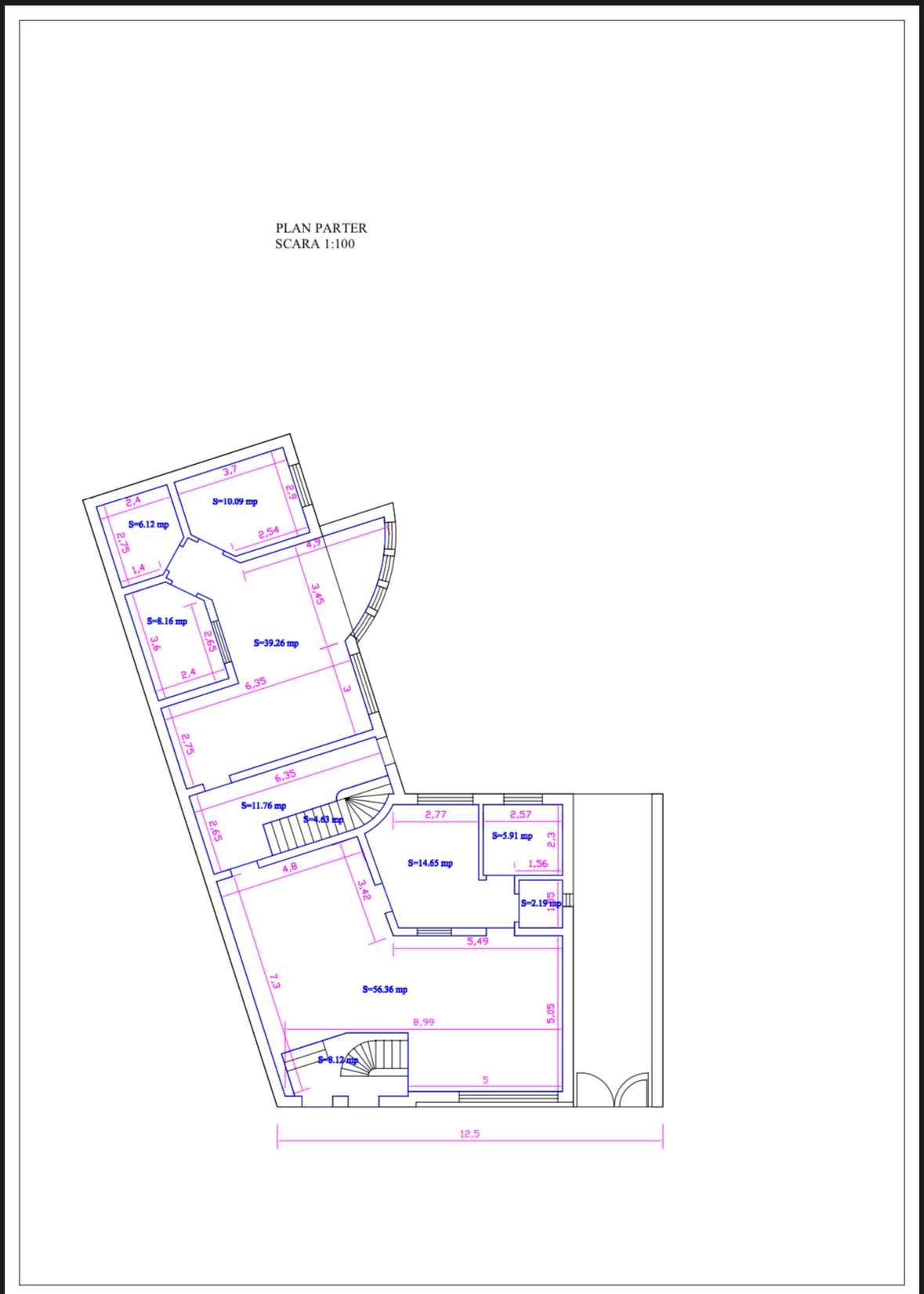 cladire comerciala de vanzare D+P+1+M