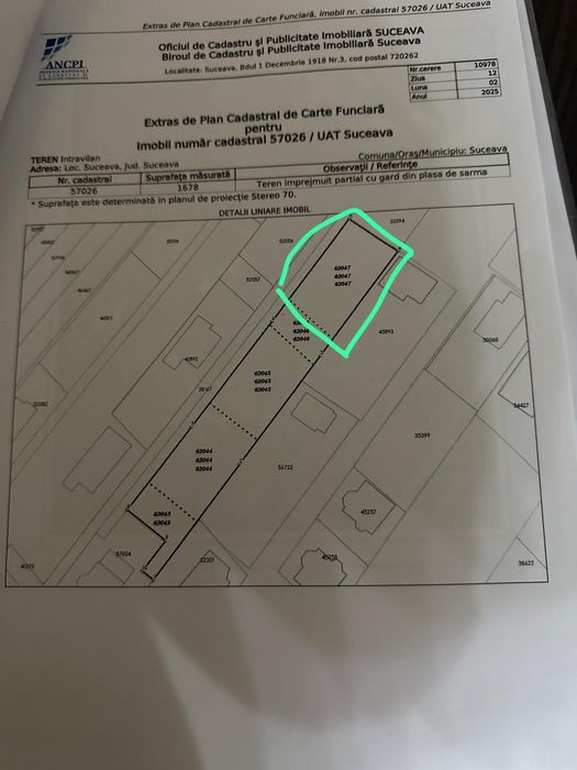 Teren vânzare 489mp Burdujeni