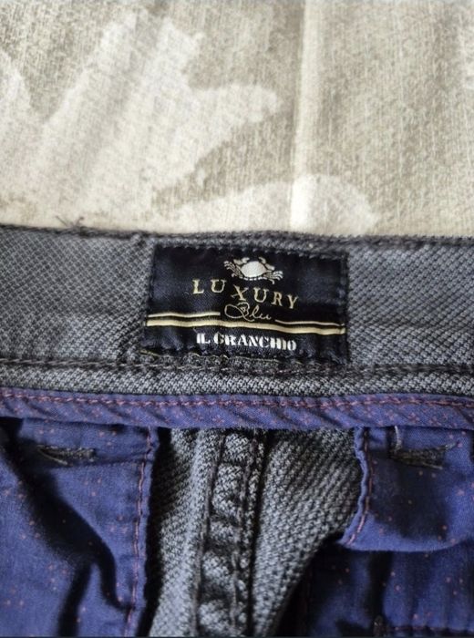 Pantaloni Bărbați Il Granchio Luxury Blu, Gri Închis, 46 IT (W30)