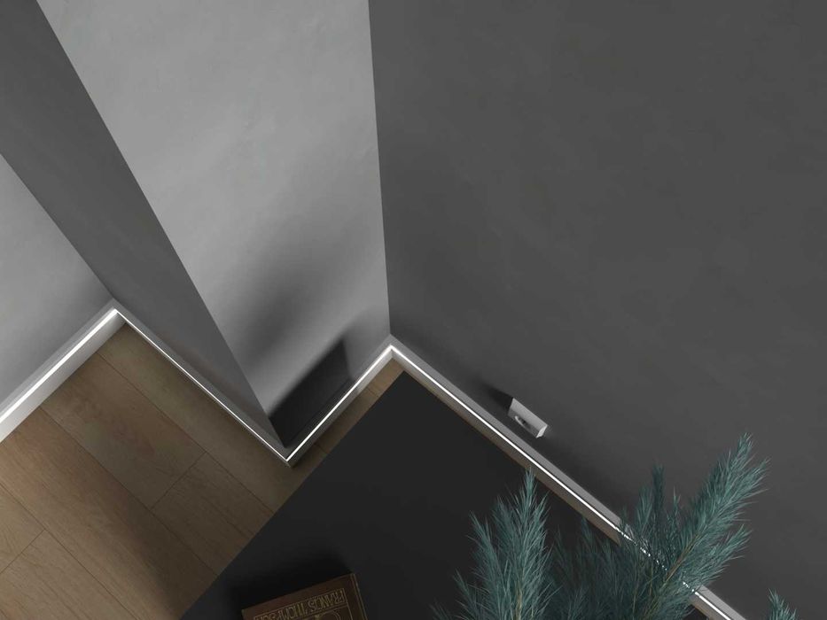 Plinta decorativa din polimer rigid LED