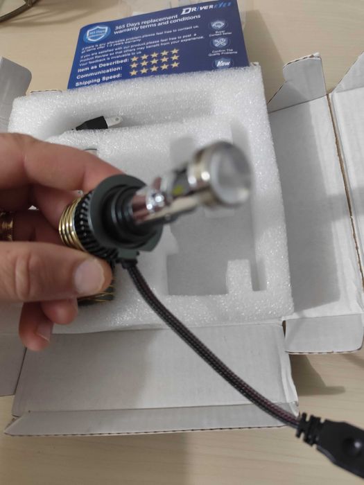 Becuri led cu lupa  H7