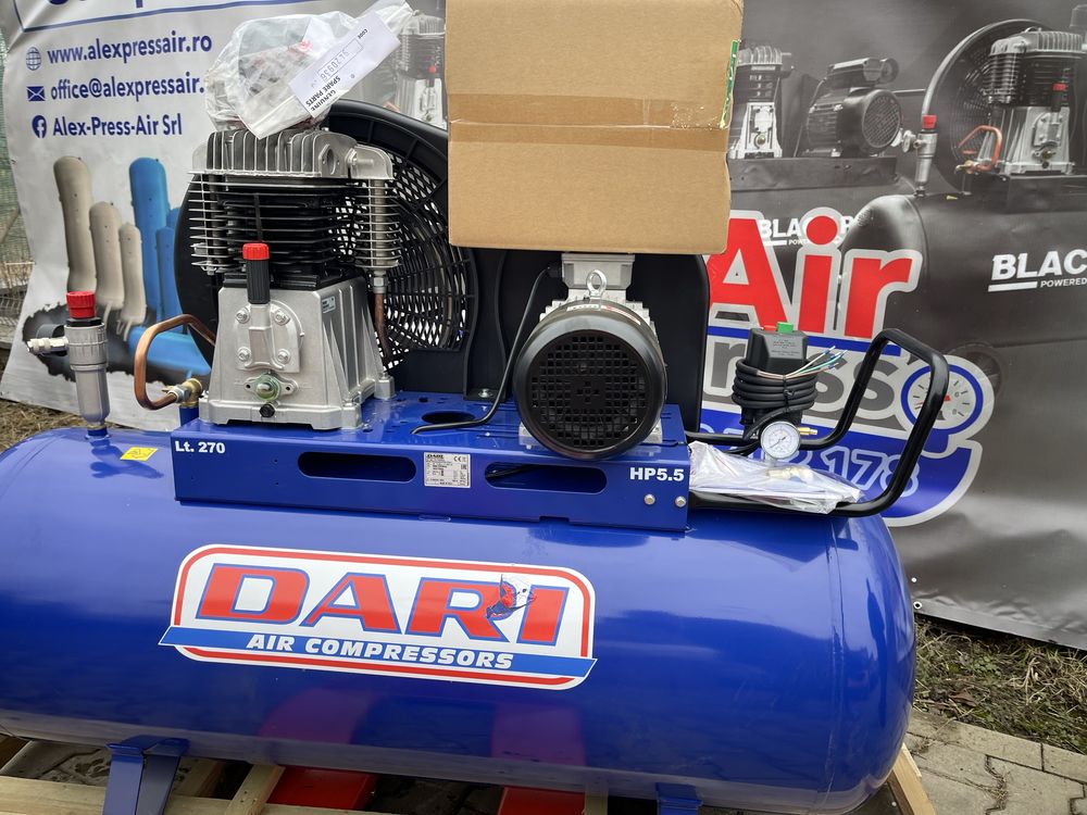 Compresor cu piston 5,5Hp / 4kw / 270l / 11bar