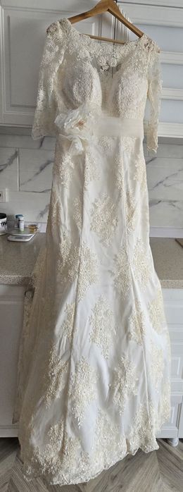 Rochie de mireasa ivoire model 2017 deosebit