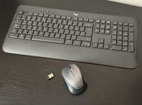 Kit mouse si tastatura wireless compatibil Logitech Unifying