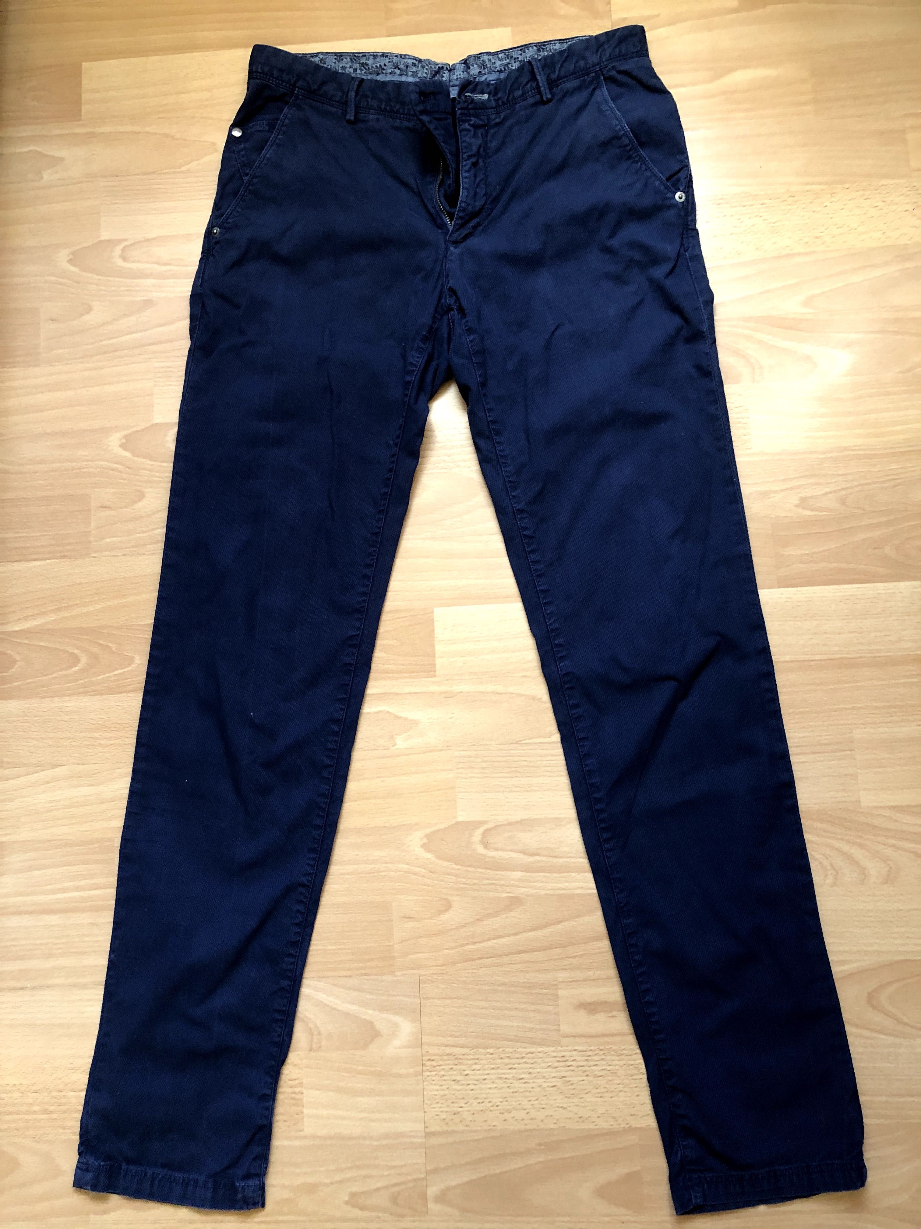 2 броя мъжки панталон Massimo Dutti, тъмн сини